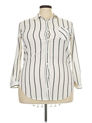 Peach 3/4 Sleeve Blouse (view 1)