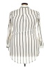 Peach Stripes Ivory 3/4 Sleeve Blouse Size 3XL - photo 2