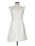 Shein 100% Polyester White Cocktail Dress Size M - photo 1