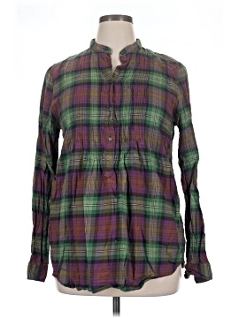 Lands' End Long Sleeve Button Down Shirt