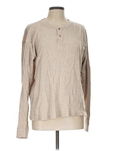 St. John's Bay Long Sleeve Henley (view 1)
