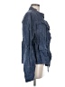 Nanette Lepore 100% Linen Blue Denim Jacket Size 8 - photo 4