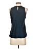 A.L.C. Blue Black Sleeveless Top Size 2 - photo 2
