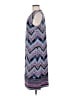 JM Collection Chevron-herringbone Blue Casual Dress Size M - photo 5