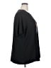 BLOOMCHIC Floral Black Short Sleeve T-Shirt Size 22 - photo 4
