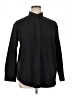 Foxcroft Solid Black Long Sleeve Button-Down Shirt Size 14 - photo 1