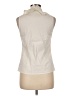 Theory Ivory Sleeveless Button-Down Shirt Size M - photo 2