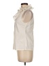 Theory Ivory Sleeveless Button-Down Shirt Size M - photo 5