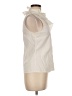 Theory Ivory Sleeveless Button-Down Shirt Size M - photo 4
