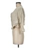 Tempo Paris Ivory 3/4 Sleeve Button-Down Shirt Size M - photo 5