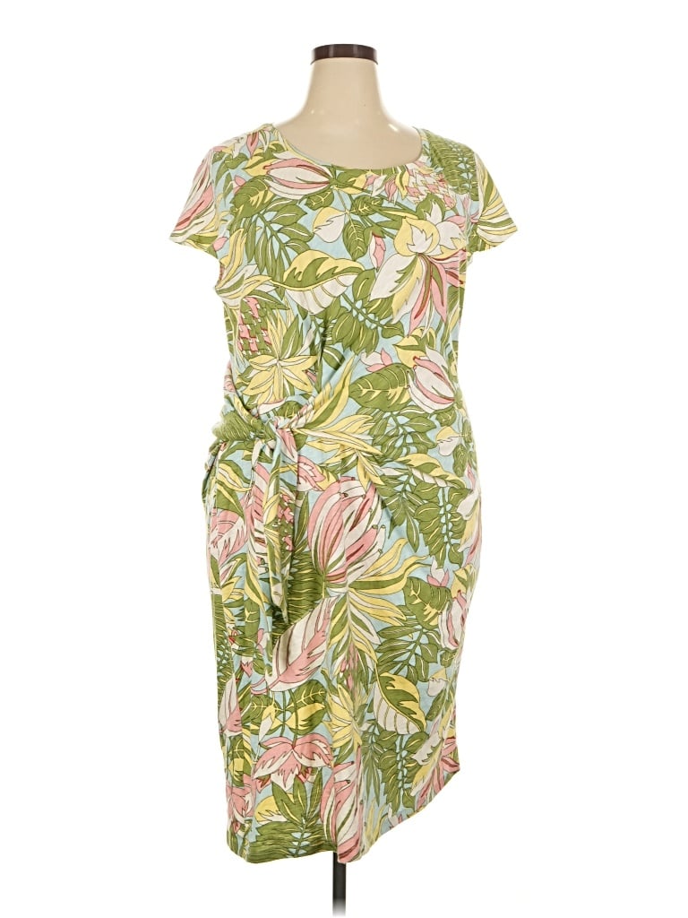 Pre-owned Talbots Casual Dress In Green