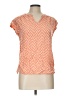 St. John's Bay 100% Rayon Orange Short Sleeve Blouse Size L - photo 1