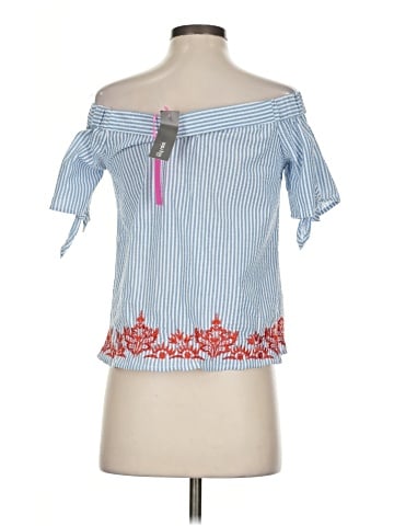 Macbeth Collection by Margaret Josephs Short Sleeve Blouse (view 2)