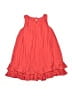 Lands' End 100% Polyester Solid Red Dress Size 6 - photo 2
