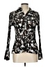 Apt. 9 Animal Print Silver Long Sleeve Blouse Size L (petite) - photo 1