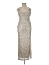 Eliza J Metallic Silver Cocktail Dress Size 16 - photo 1