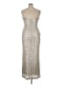Eliza J Metallic Silver Cocktail Dress Size 16 - photo 2