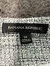 Banana Republic 100% Polyester Tweed Gray Jacket Size 14 - photo 6