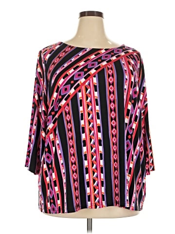 Bob Mackie 3/4 Sleeve T-Shirt (view 1)