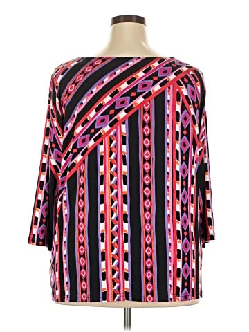 Bob Mackie 3/4 Sleeve T-Shirt (view 2)