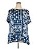 Ruby Rd. Blue Short Sleeve Blouse Size 2X - photo 1