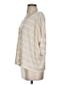 Lumiere Ivory Tan Cardigan Size S - photo 5