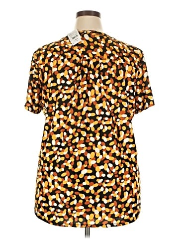 NY Collection Short Sleeve Blouse (view 2)