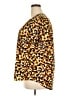 NY Collection Animal Print Gold Short Sleeve Blouse Size 2X - photo 5