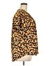 NY Collection Animal Print Gold Short Sleeve Blouse Size 2X - photo 4