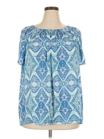 Violet & Claire Short Sleeve Blouse (view 1)