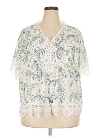 Chelsea & Theodore Short Sleeve Blouse (view 1)