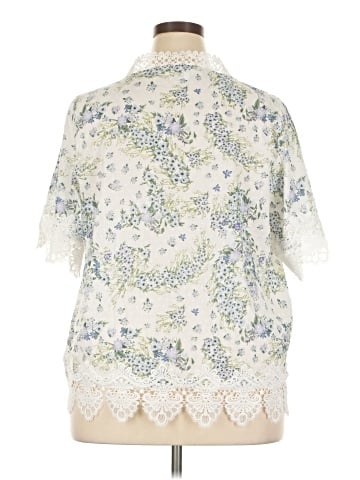 Chelsea & Theodore Short Sleeve Blouse (view 2)