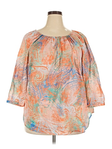 Lauren Jeans Co. 3/4 Sleeve Blouse (view 1)