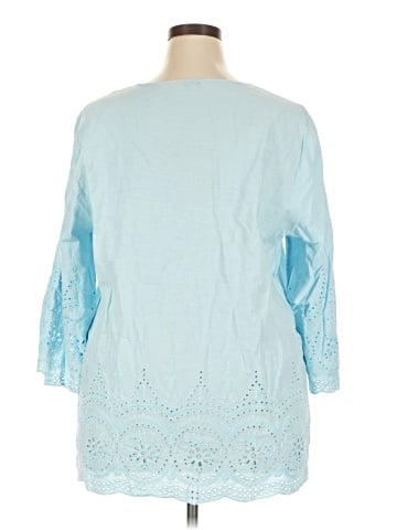 Marina Luna 3/4 Sleeve Blouse (view 2)