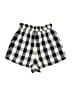 Topshop Checkered-gingham Ivory Shorts Size 4 - photo 2