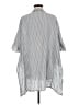 Maeve Stripes Silver 3/4 Sleeve Button-Down Shirt Size Med - Lg - photo 2