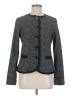 Liz Claiborne 100% Cotton Tweed Gray Blazer Size 8 - photo 1