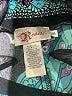 Roulette Graphic Teal Cocktail Dress Size S - photo 7