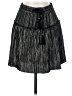 A.L.C. 100% Polyester Metallic Black Casual Skirt Size 2 - photo 1