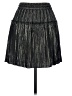 A.L.C. 100% Polyester Metallic Black Casual Skirt Size 2 - photo 2