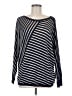 Lafayette 148 New York Stripes Black Pullover Sweater Size M - photo 1