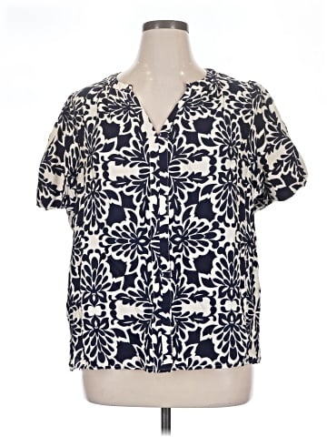Skies Are Blue Short Sleeve Blouse (view 1)