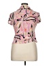 Allison Taylor 100% Silk Pink Short Sleeve Silk Top Size XL - photo 2