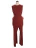 Cider Solid Burgundy Jumpsuit Size 2X - photo 1