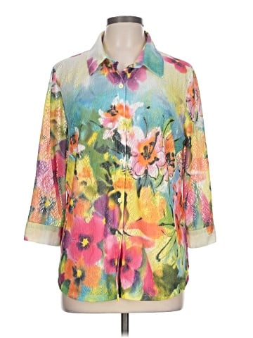 Erin London 3/4 Sleeve Blouse (view 1)