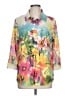 Erin London Floral Pink 3/4 Sleeve Blouse Size L - photo 1