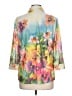 Erin London Floral Pink 3/4 Sleeve Blouse Size L - photo 2
