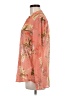 Kut from the Kloth 100% Polyester Floral Orange Long Sleeve Blouse Size M - photo 5