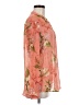 Kut from the Kloth 100% Polyester Floral Orange Long Sleeve Blouse Size M - photo 4