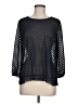 Eclair 100% Polyester Black 3/4 Sleeve Blouse Size M - photo 1